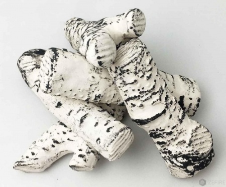 Керамические дрова береза 5 шт по цене 4 900 руб.