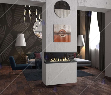 Встраиваемый торцевой очаг 800 SappFire по цене 42 900 руб.