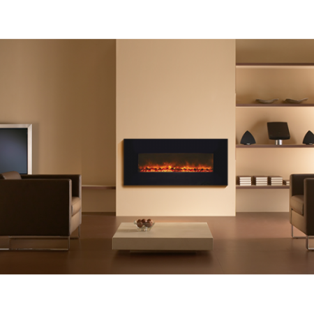 Электрокамин «Genius 100» black glass (черный) Электрокамин «Genius 100» black glass (черный)