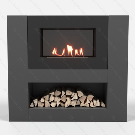 Тумба LUXFIRE с биокамином &quot;Лукоморье&quot; 900 (графит) по цене 67 633 руб.