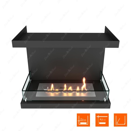 Биокамин фронтальный SteelHeat Leader 600 стекло по цене 27 142 руб.