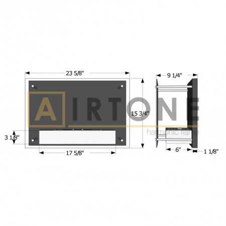 Биокамин настенный Airtone – Septer Single Биокамин настенный Airtone – Septer Single по цене