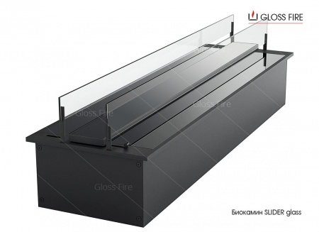 Дизайнерский биокамин Биокамин Gloss Fire Slider glass по цене 83 600 руб.