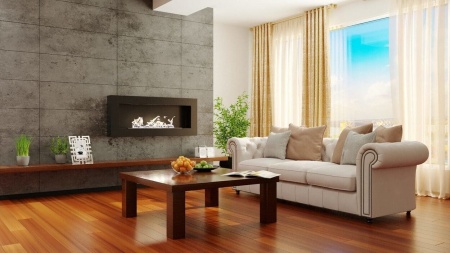 Биокамин "Русский огонь" Лофт 1100N настенный с защитным стеклом по цене 34 250 руб.