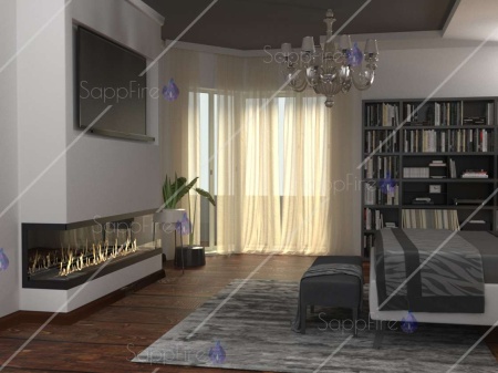 Встраиваемый биокамин / торцевой очаг 500 (SappFire) по цене 36 400 руб.